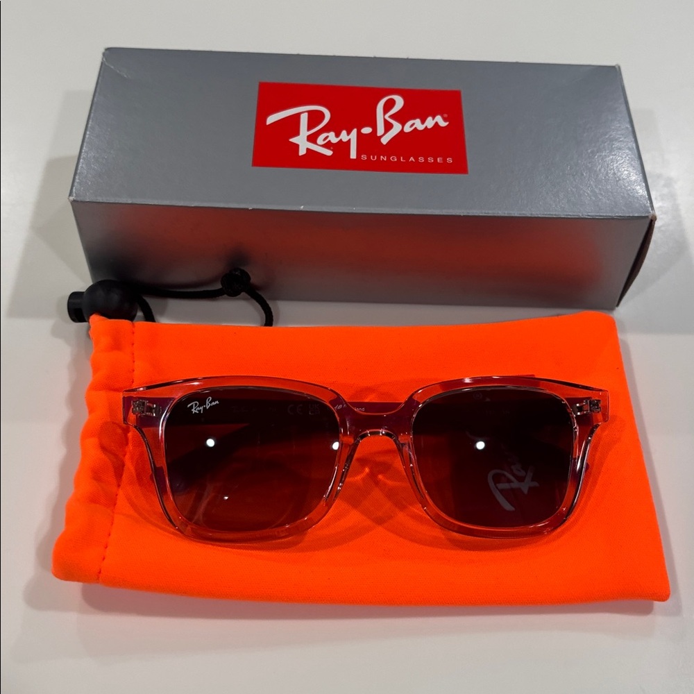 Closing make a offer Ray-Ban Transparent Pink Sunglasses
